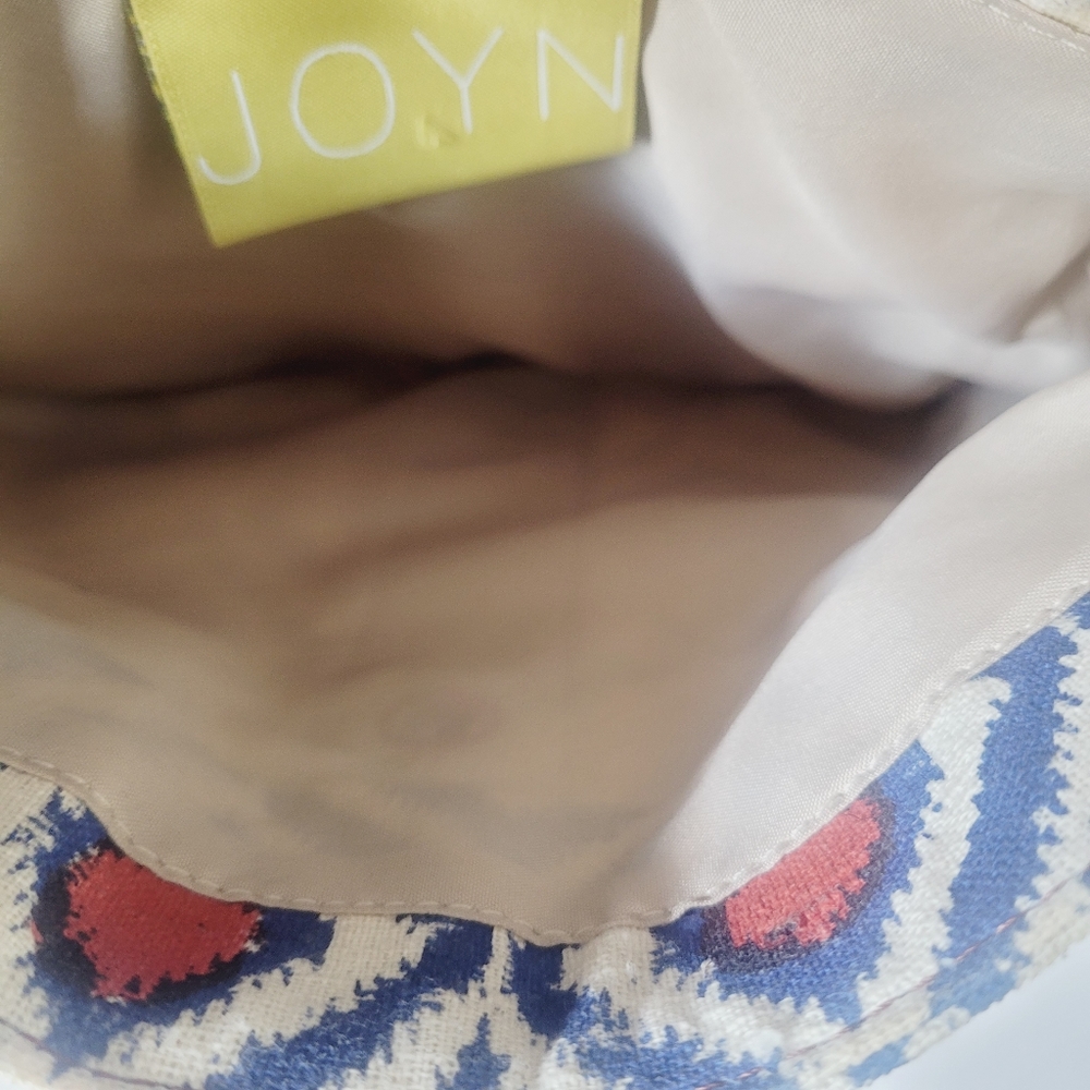 Joyn Crossbody Blue Ethnic ikat print leather crossbody bag - Picture 3 of 7